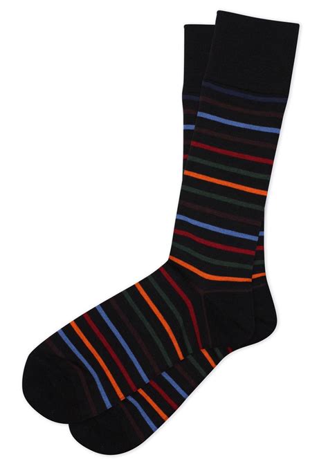 Black Striped Socks | Colorful and Fun Striped Dress Socks for Men ...