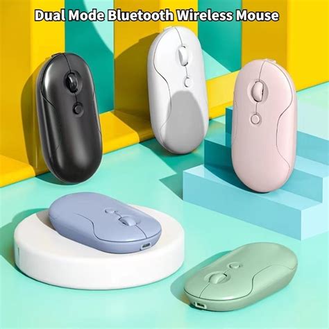 Pebble Dual Mode Bluetooth Wireless Mouse Rechargeable Silent Mouse