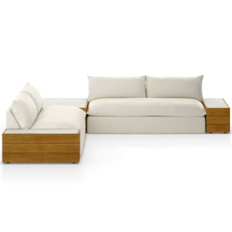 Grant Outdoor Piece Sectional W Coffee Table End Table Faye Cream