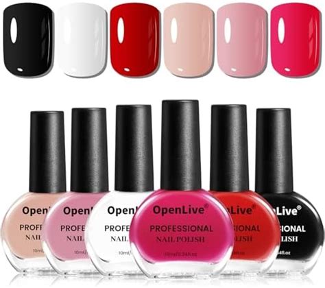 Amazon Bevimee Vegan Nail Polish Set Colors Regular Nail Polish Quick Dry White Nude