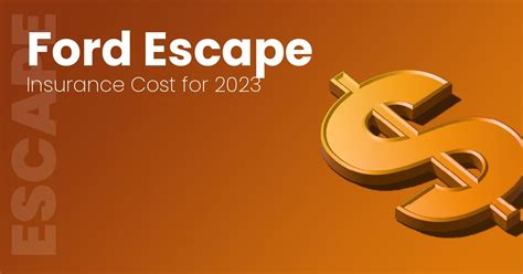 ford escape insurance rates  cheapest quotes averages