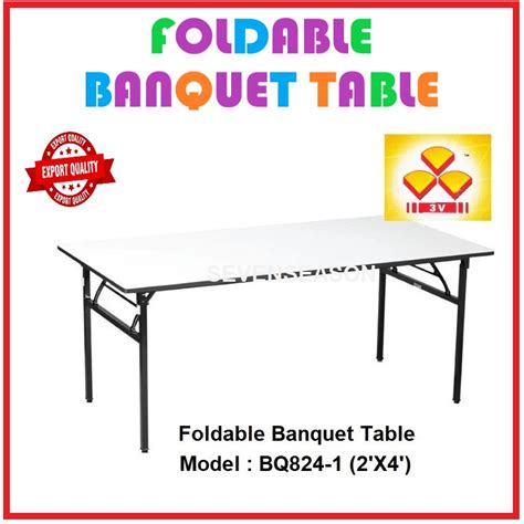 V X Foldable Banquet Table Event Catering Hall Buffet