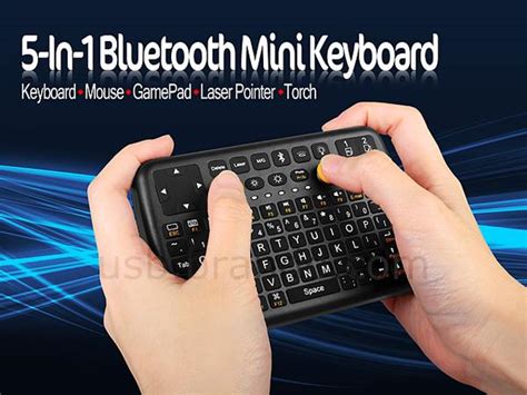 The 5-In-1 Bluetooth Wireless Mini Keyboard | Gadgetsin