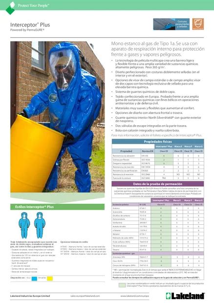 Protection using Interceptor® Plus - Level A, Rear Entry - LAKELAND ...