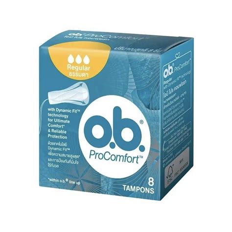 OB Pro Comfort Regular ผ้าอนามัยแบบสอด โอบี โปร คอมฟอร์ท ขนาดธรรมดา ...