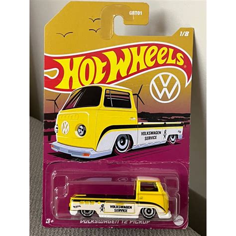 Hot Wheels Vw T Pickup Cor Amarela Shopee Brasil