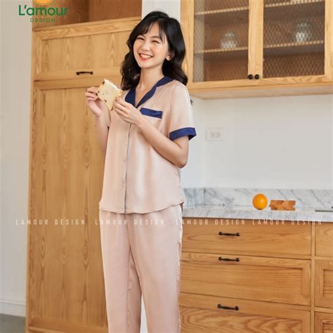 Bộ Lụa Nude Cổ Xanh Shopee Việt Nam