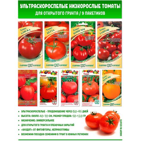 Томаты Город Семян 1978_ультраскороспелые низкорослые томаты - купить ...