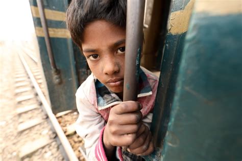 Bangladesh Street Boy In A Railway Station In Dhaka Dietmar Temps