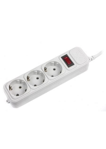 Фильтр сетевой Maxxter SPM3-G-10G, 3 розетки, серый 3м (с ...