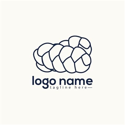 Challah Pan Ilustración Deliciosa Plantilla De Diseño De Logotipo De