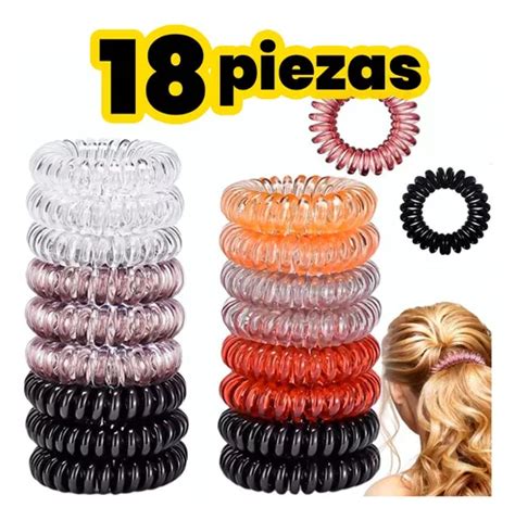 Ligas Para Cabello Espiral El Sticas Accesorios Colores Meses Sin