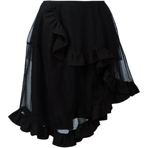 Simone Rocha Asymmetric Tulle Full Skirt Hrk Liked On Polyvore