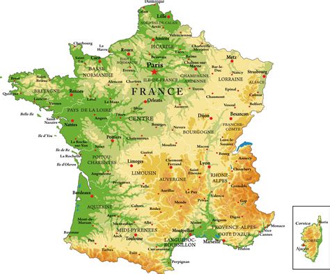 carte de france geographique voyage carte plan
