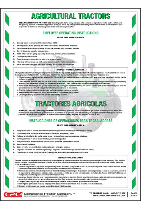 Tractor Safety Poster
