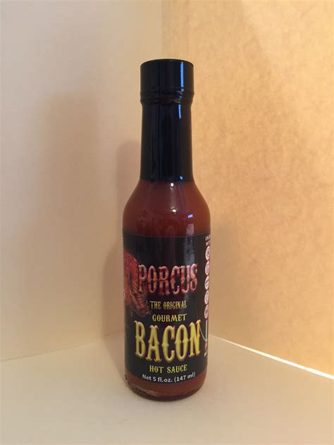 PORCUS GOURMET BACON FLAVORED HOT SAUCE Oz Scorched Lizard Sauces