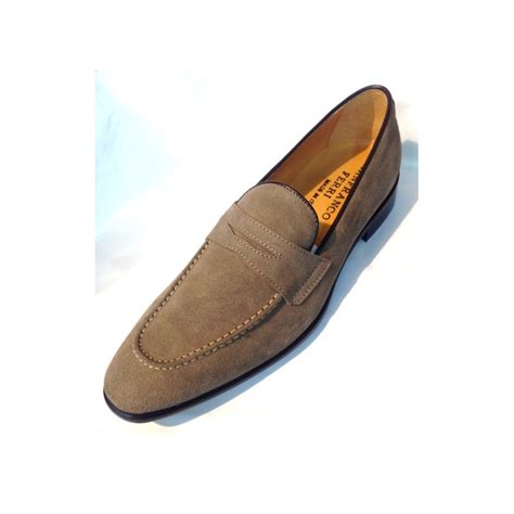 Mocassin Beige Homme En Daim