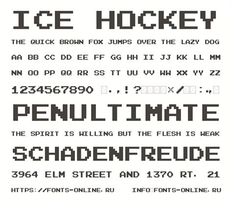 Ice Hockey font