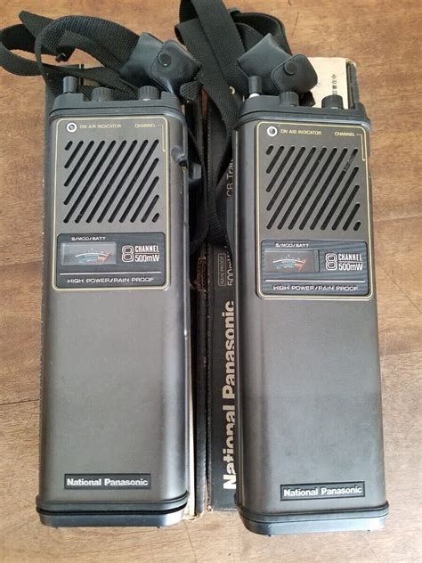 当時物 70s National Panasonic RJ-35 500mW 8チャンネル CB トランシーバー 2点 セット 昭和 52年 ...