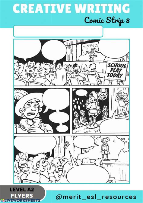 Comic Strip Write A Story Interactive Worksheet Artofit