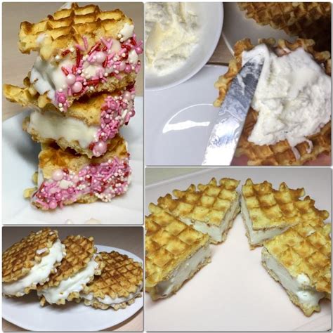 Рецепт вафель с мороженым
