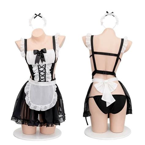 Jual Lingerie Sexy Wanita Kostum Cosplay Seragam Maid Pelayan Rumah Seksi Hot Jakarta Timur