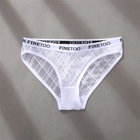 Finetoo New Wholesale Women Sexy Fashion Seamless Soft Lace Briefs M Xl Panties Female Lingerie
