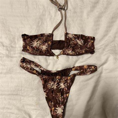 Bydee Bikini Both Top Bottom Medium Worn Once For Depop