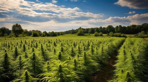 Premium Photo | Cannabis hemp farm