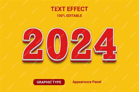 Premium Vector New Year Font Style Text Effect