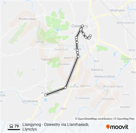 79 Route Schedules Stops And Maps Porth Y Waen Updated
