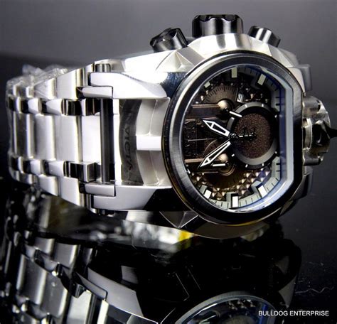 Invicta Reserve Bolt Zeus Magnum Swiss Steel Black Dual Dials Mm