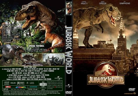 Jurassic World DVD Cover & Label (2015) R1 Custom Art