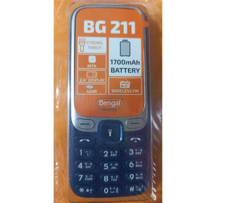 Bengal BG 211 BD 4 Sim Standby 2.4 "Display 1700mah Battary Button ...