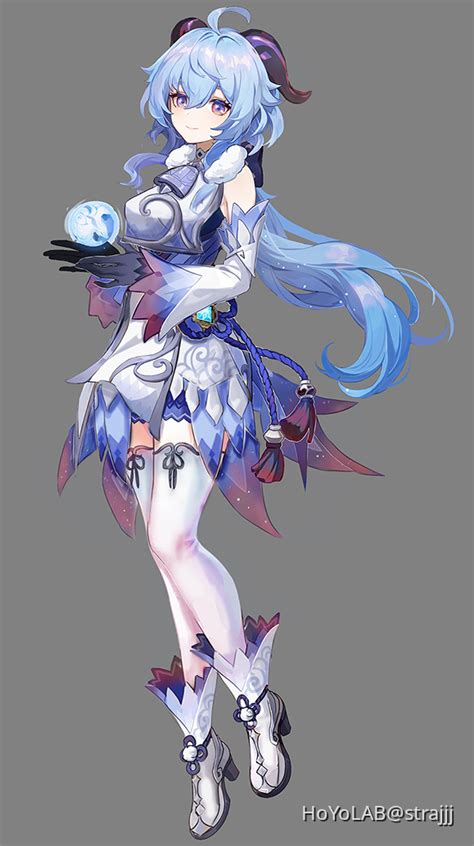 более зимний вариант оригинального образа гань юй (не редизайн) Genshin ...