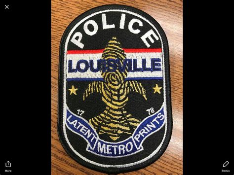 Csiforensiclatent Print Patch Louisville Kentucky Metro Police Patch