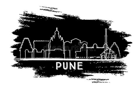 Pune City Icon Vector Art Design Skyline Stock Vector Illustration Of