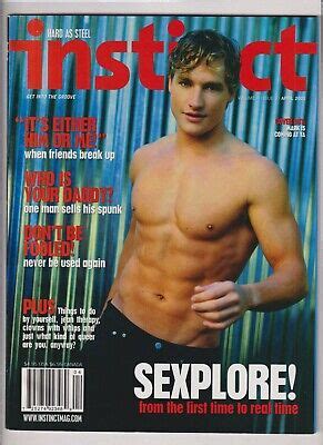 Instinct Gay Fashion Mag Mark Hewlett Craig Chester April Nonr Ebay