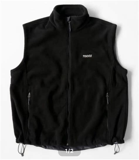 700fill Small Payment Logo Fleece Vest メルカリ