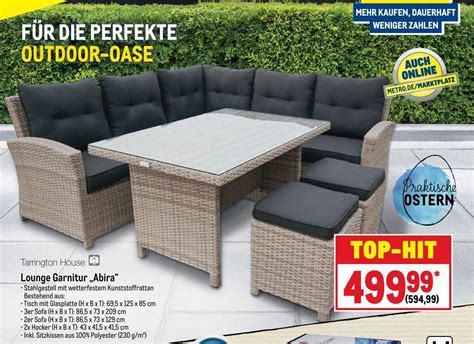 Tarrington House Lounge Garnitur „abira“ Angebot bei METRO - 1Prospekte.de