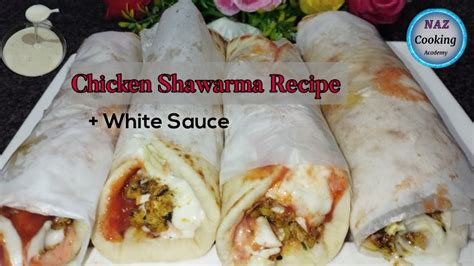 Chicken Shawarma Sauce Recipe Shawarma Banane Ka Tarika Red And