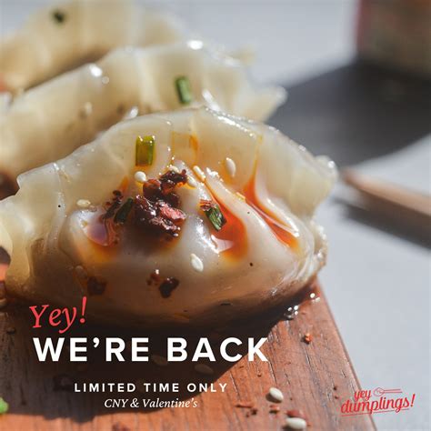 Yey Dumplings - Cant decide which dumplings to order? Get all of them. We totally support it! 😉