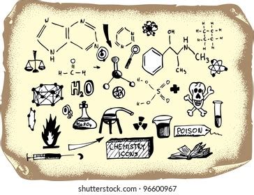 Chemistry Hand Drawn Symbols Stock Vector (Royalty Free) 53771779 | Shutterstock