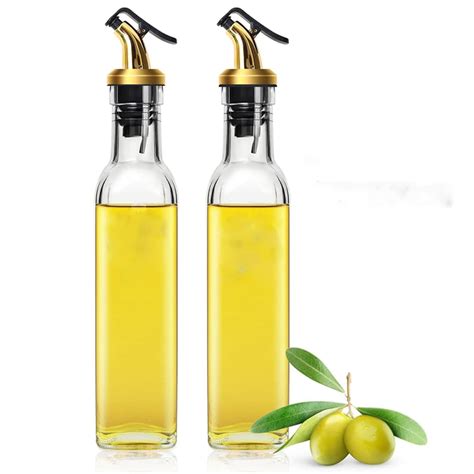 Matema Oil Dispenserolive Oil Bottle Drizzler For Kitchen2 Pcs