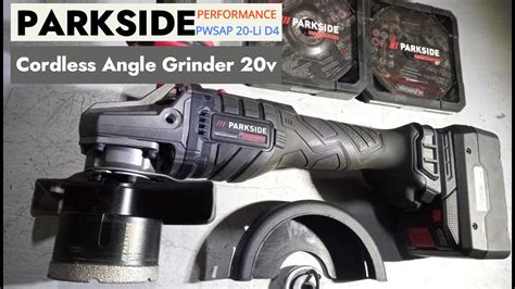 Parkside Performance Pwsap Li D Cordless Angle Grinder V