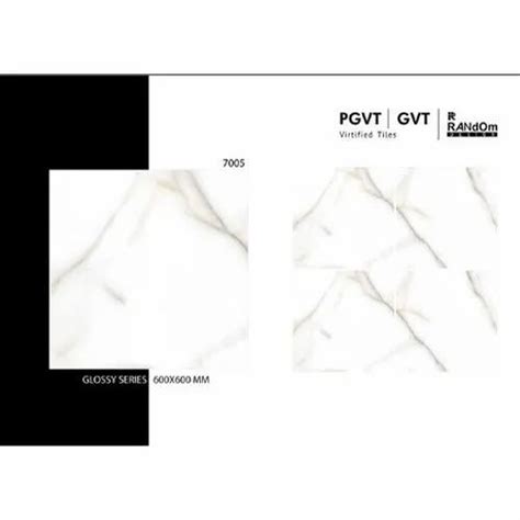 Ceramic Gloss Pgvt Tile Thickness 10 12 Mm Size 600x600 Mm At Rs