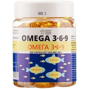 Омега 3-6-9 капсули, 1000 мг №100 - замовити з доставкою, ціна ...