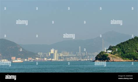 Stonecutters Bridge in Hong Kong Stock Photo - Alamy