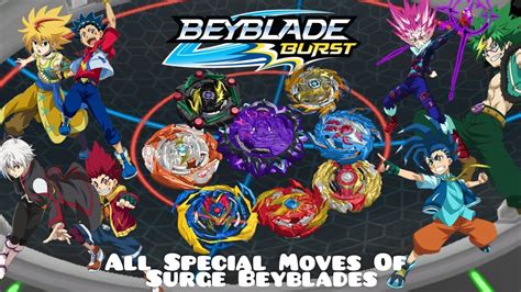 All Special Moves Of Surge Series Beyblades Beyblade Burst Rivals Game