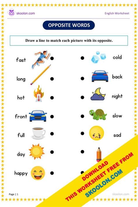 Opposite Words Worksheet 2